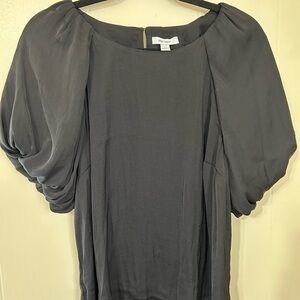 Black Puff Sleeve Top